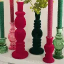 Venice Candle Vase velvet flock .webp