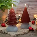 Tree candle h.12 Ø7 cm red (1).webp