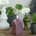 LED wax house l.6,3 w.5 h.12 cm mauve.webp