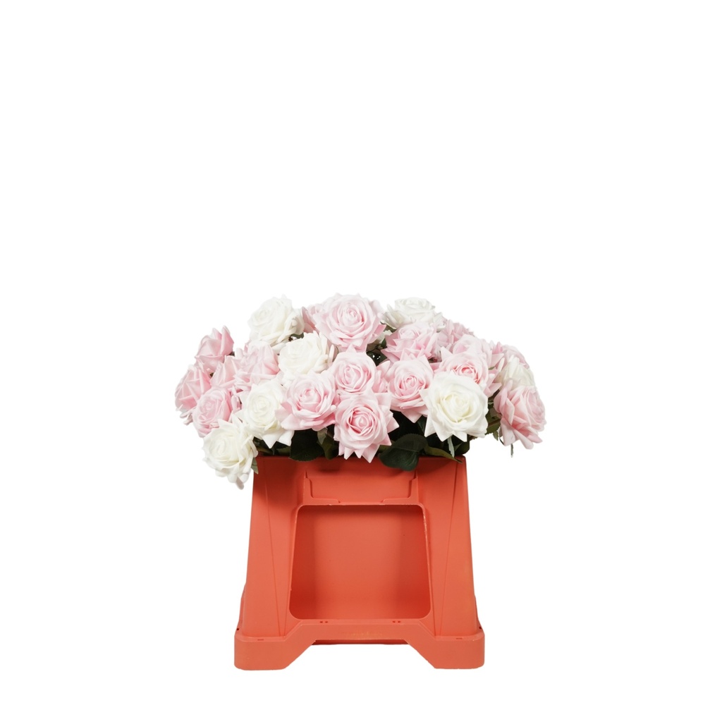 Rosa Artificial Soft Touch 40cm - Light Pink