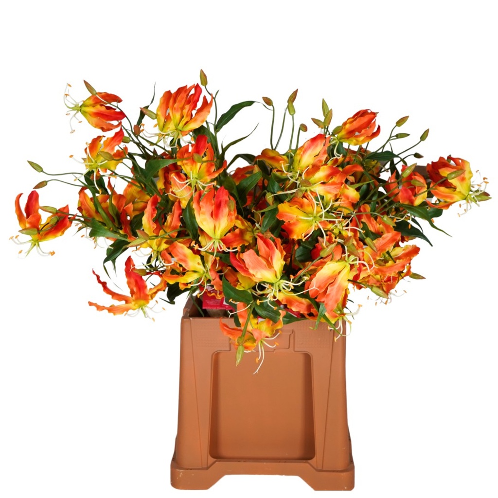Gloriosa Artificial L92cm Orange
