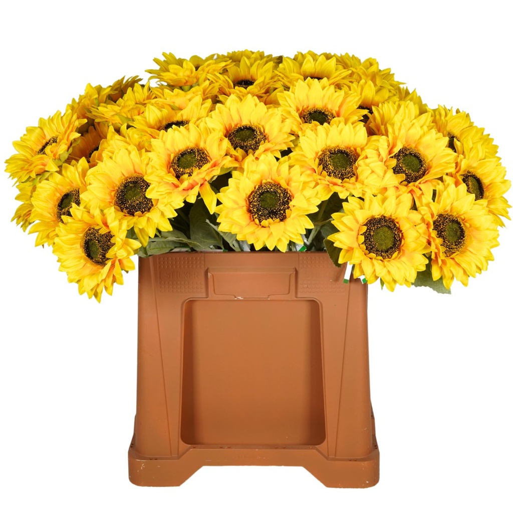 Sunflower Artificial spray 62cm yellow 