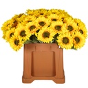Sunflower Artificial spray 62cm yellow 