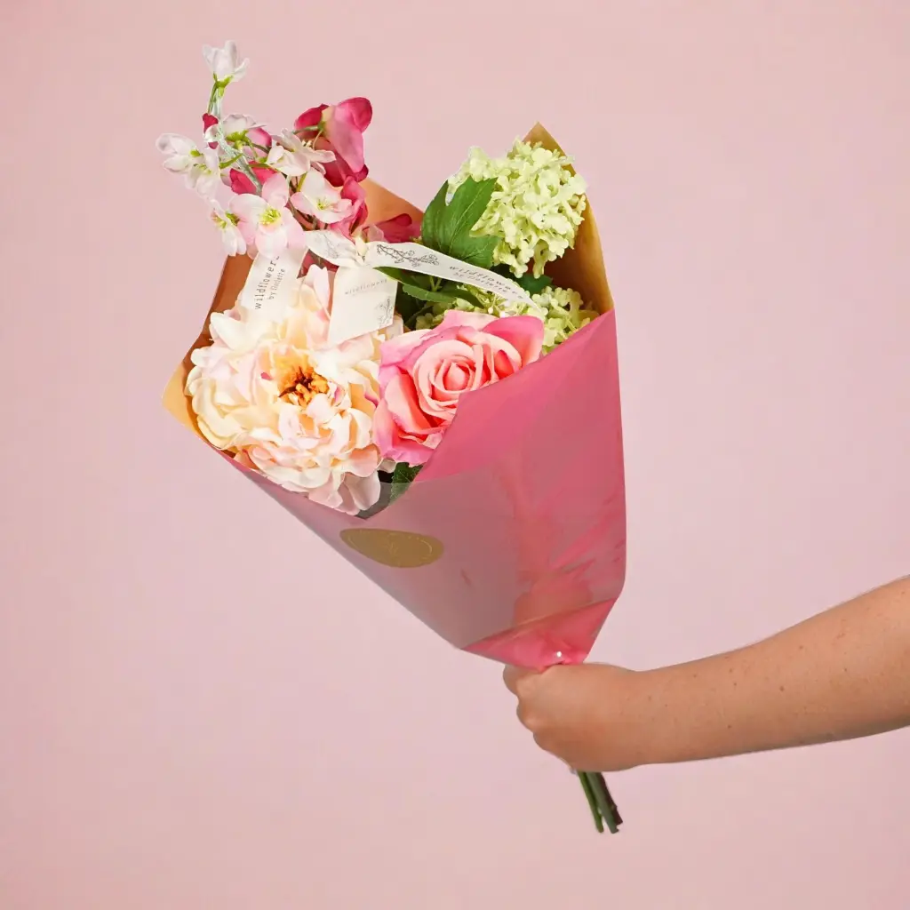 Classic Artificial Bouquet - Medium - Pink Elegance.webp
