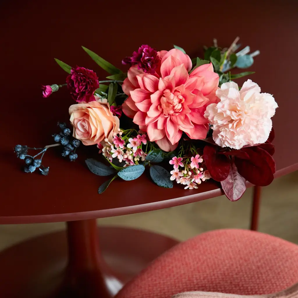 Classic Artificial Bouquet - Burgundy (3).webp