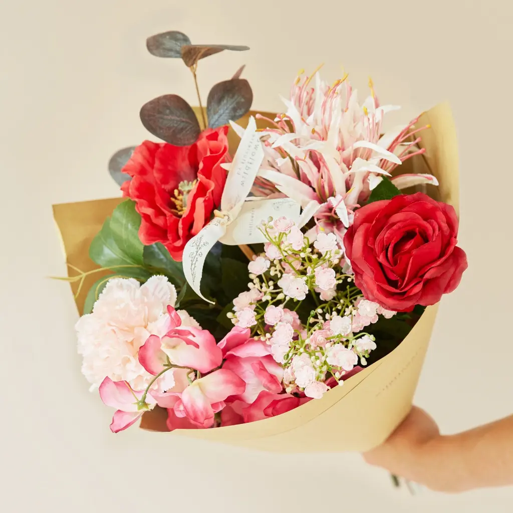 Classic Artificial Bouquet - Red Allure.webp