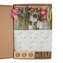 Flowers in Letterbox with Vases - pink