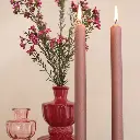 Bliss dinner candle Ø2,2 h.25 cm pink set 3.webp