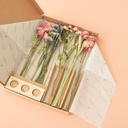 Flowers in Letterbox with Vases - Pink