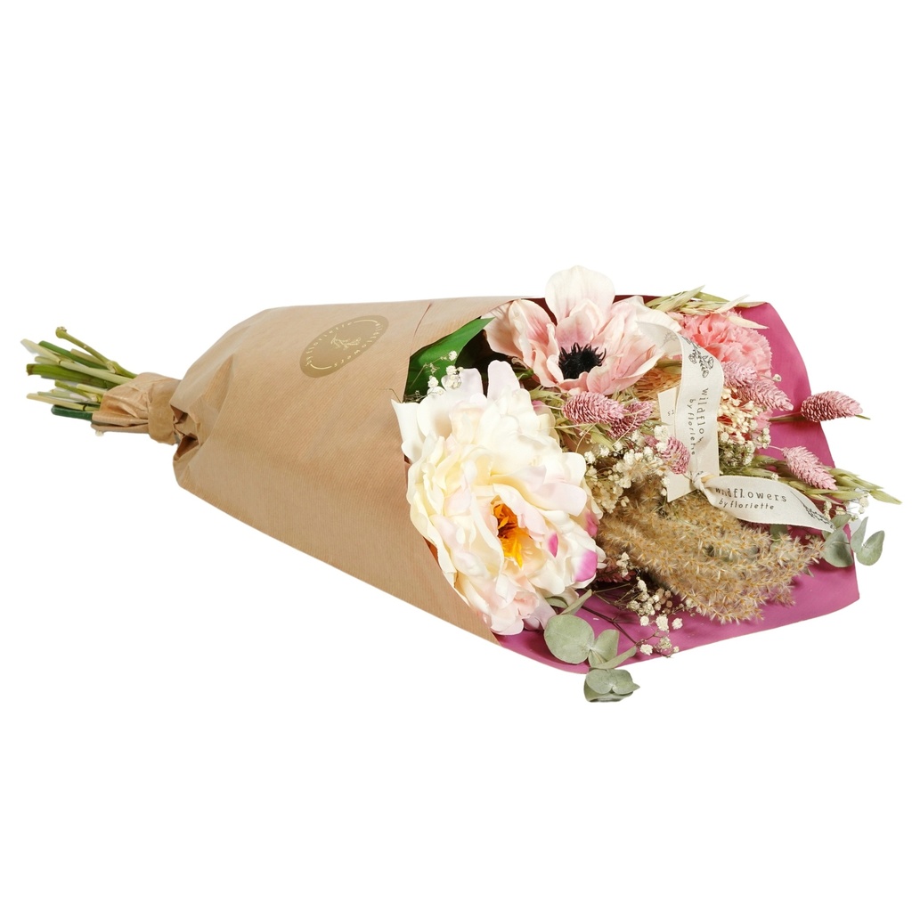Dried & Silk Flowers - Bouquet Peony Love