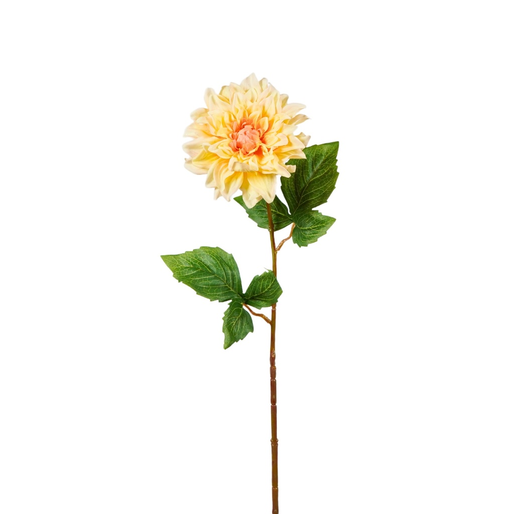 Dahlia Artificial Soft Touch 60cm - Peach