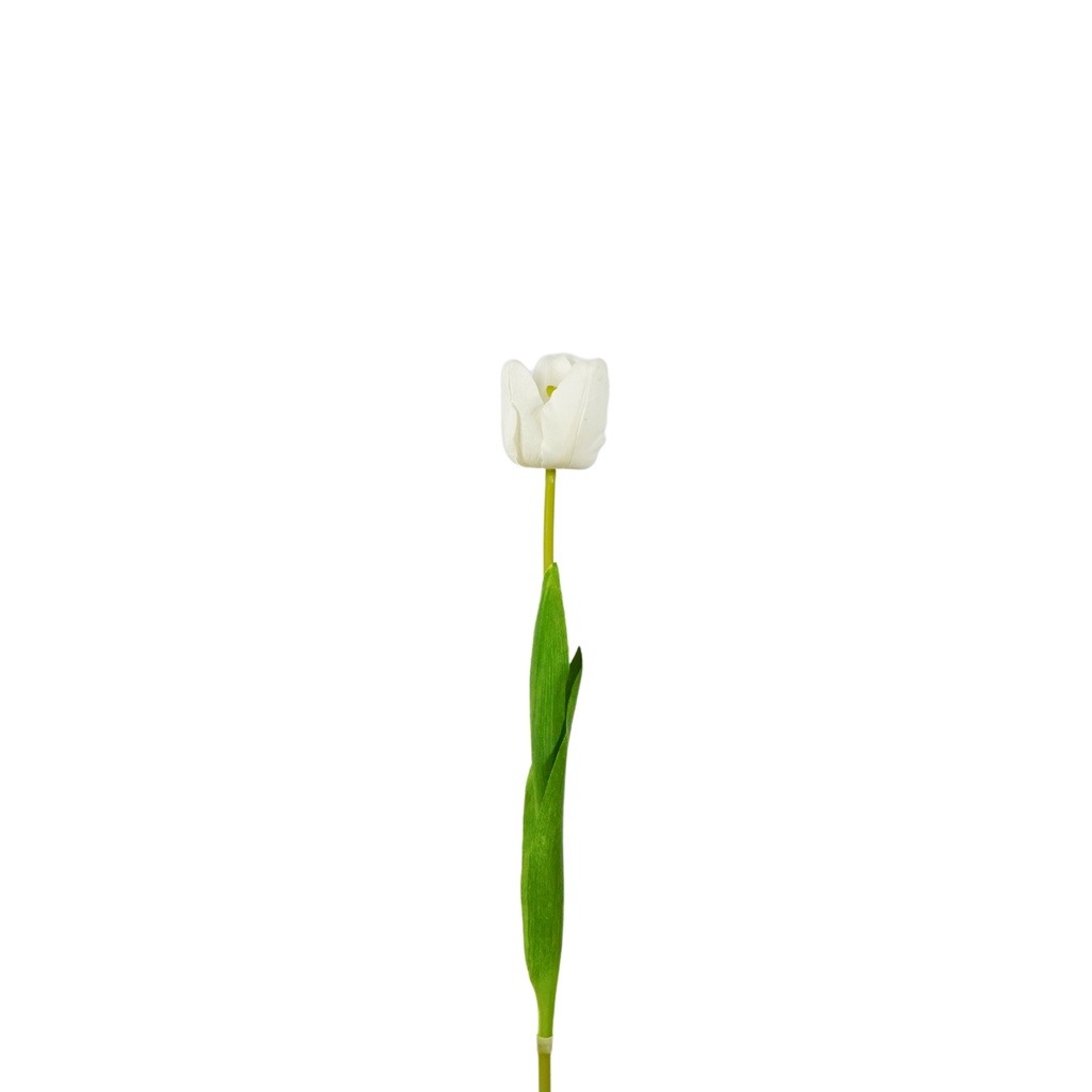 Tulip Artificial Soft Touch 50cm - White