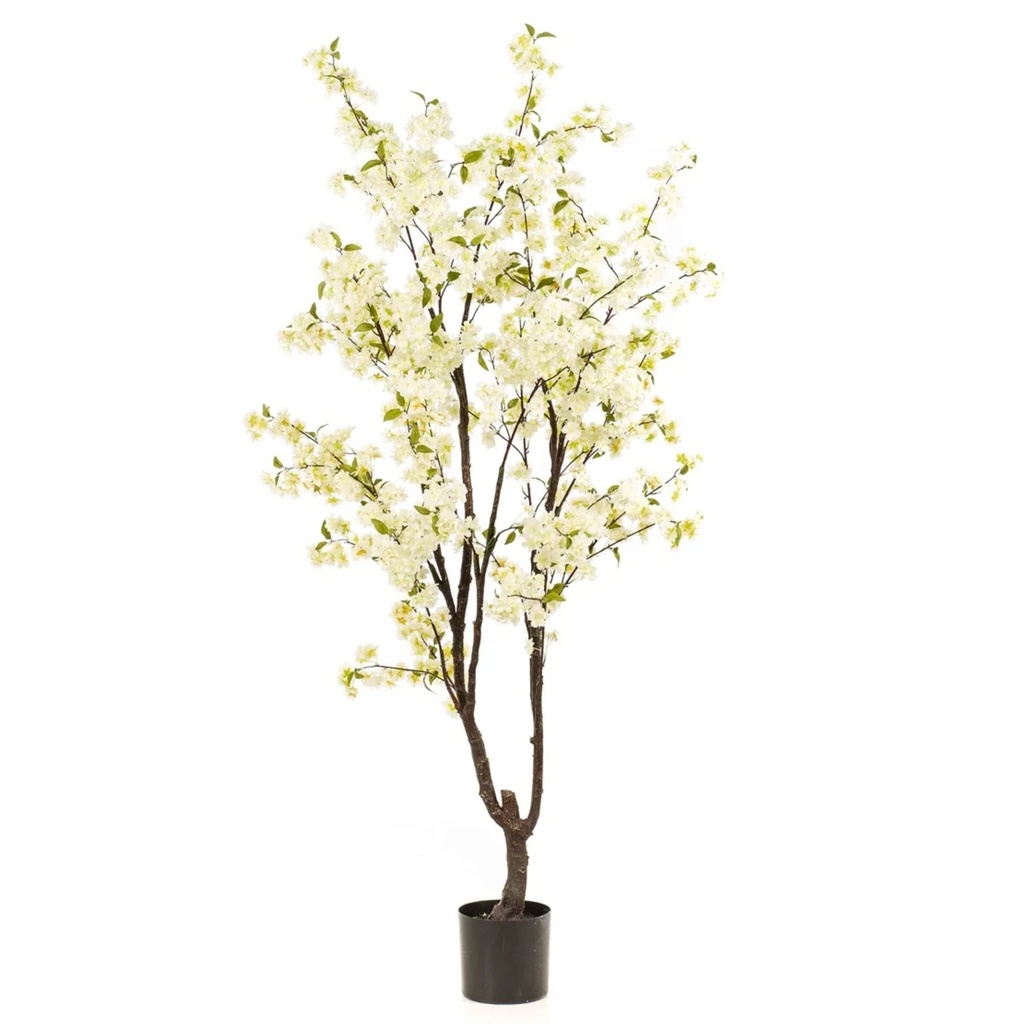 Cherry blossom tree Artificial white 210cm