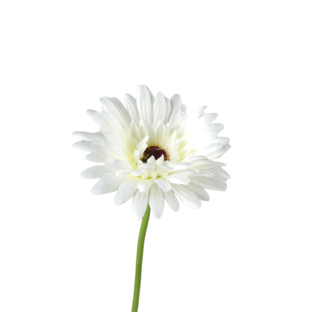 Gerbera Artificial L58cm White 