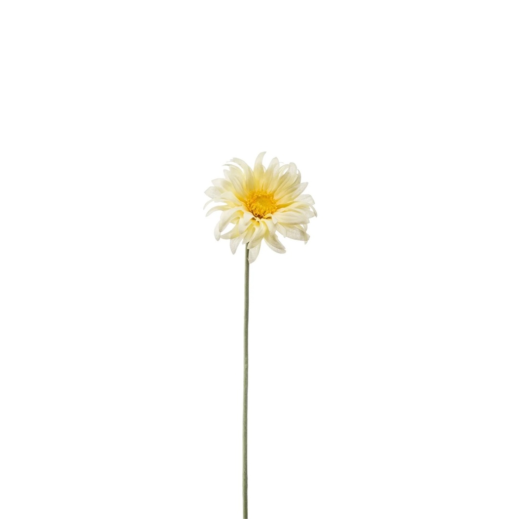 Gerbera Mini Artificial 50cm - Light Yellow