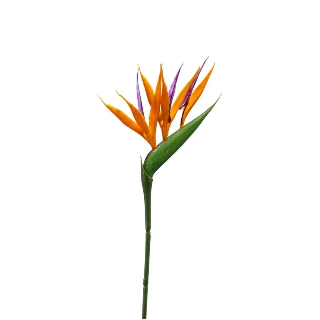 Strelitzia Artificial mini spray 65cm orange 