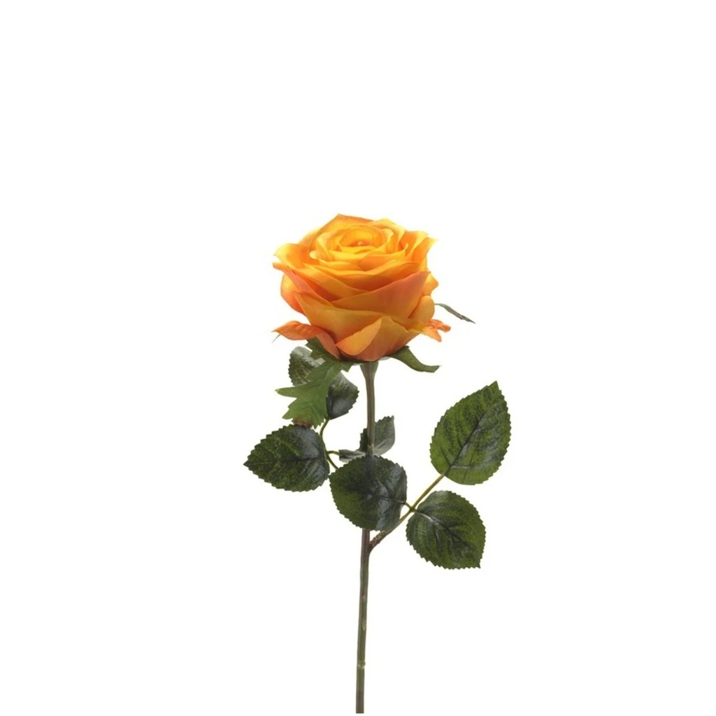 Rose simone Artificial 45cm yellow/orange 