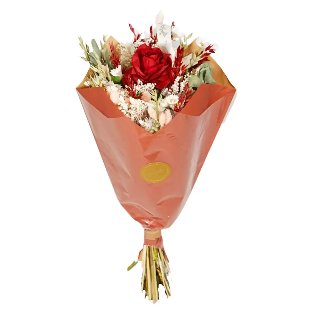 Romantic Bouquet Medium - Red Rose Artificial