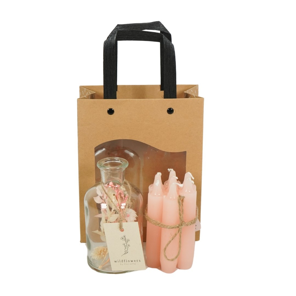 Brightness Vase with Gift Bag Blush