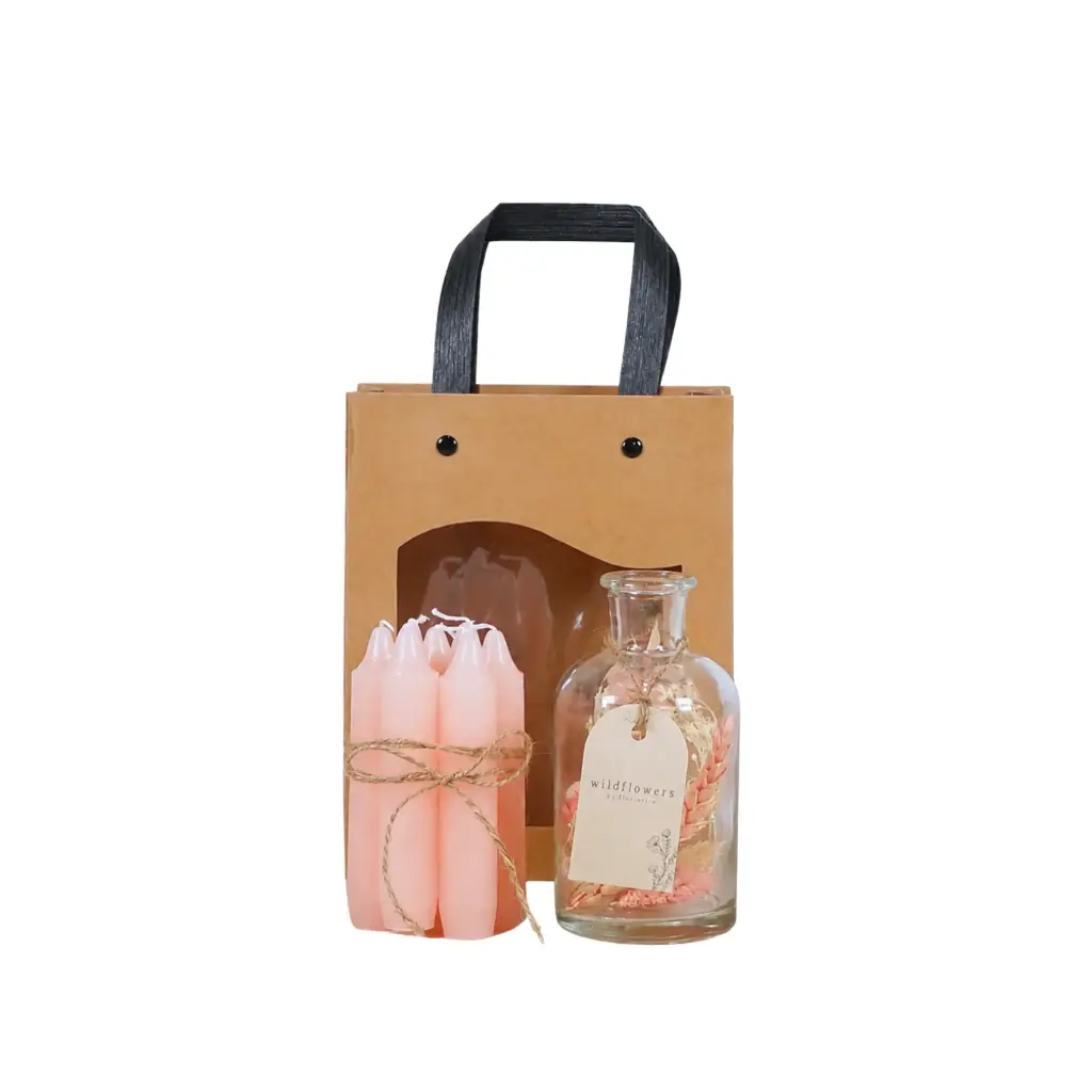Brightness Vase with Gift Bag Blush