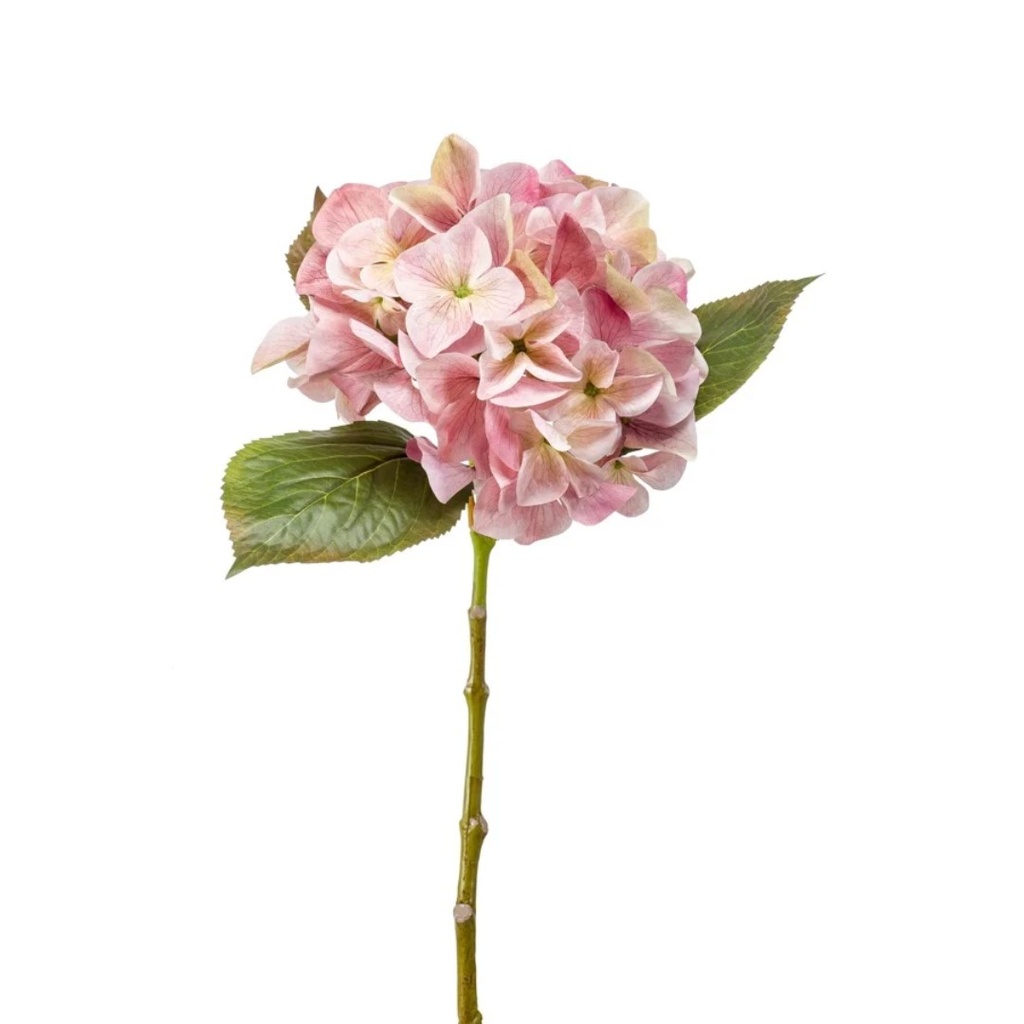 Hydrangea Artificial challenge stem lt pink 47cm