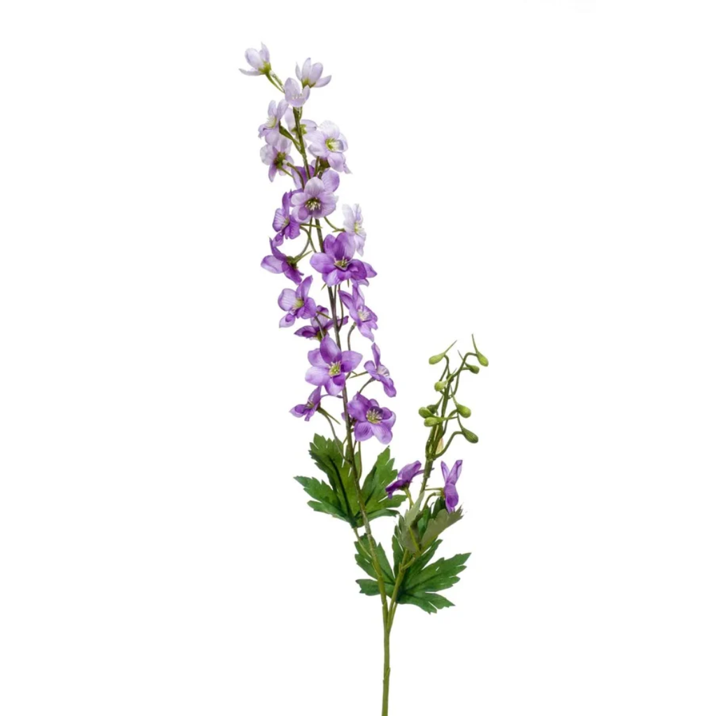 Delphinium Artificial spray 77cm lt purple