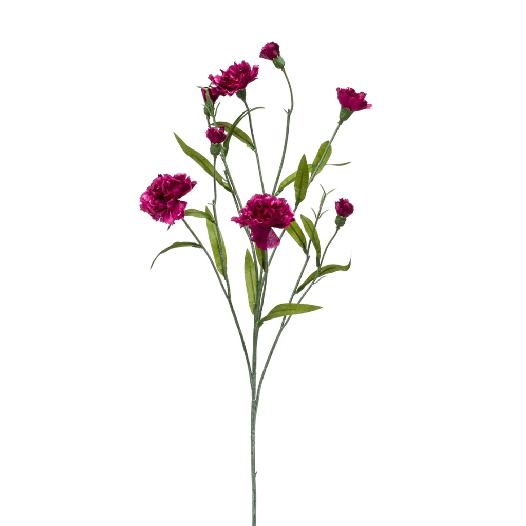 Dianthus Artificial mini spray 70cm lt purple