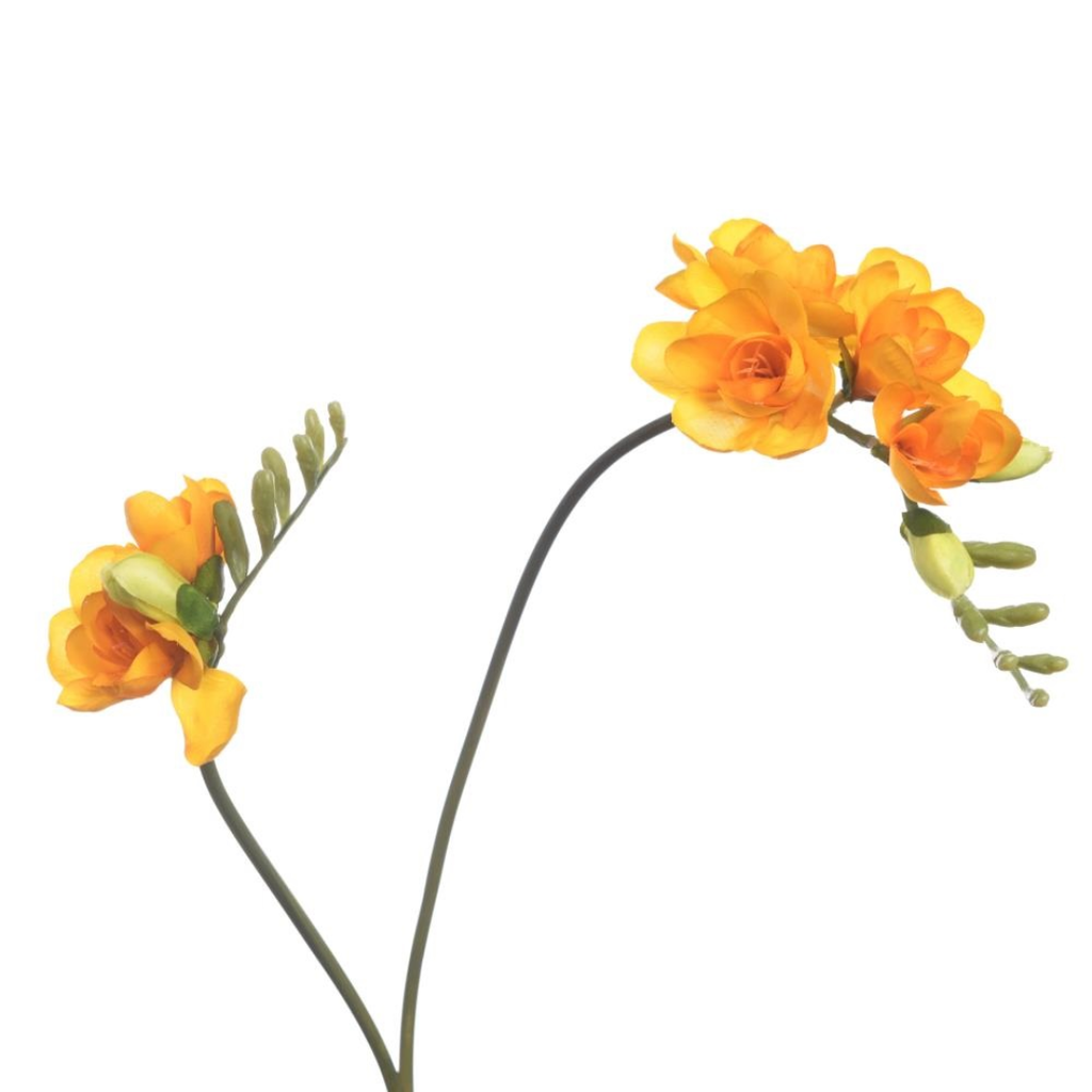 Freesia Artificial x2 L74cm Yellow