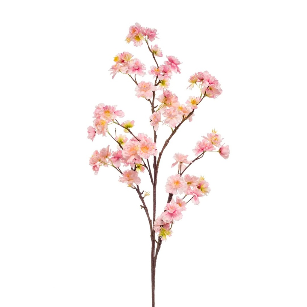 Cherry Artificial blossom spray lt pink 120cm