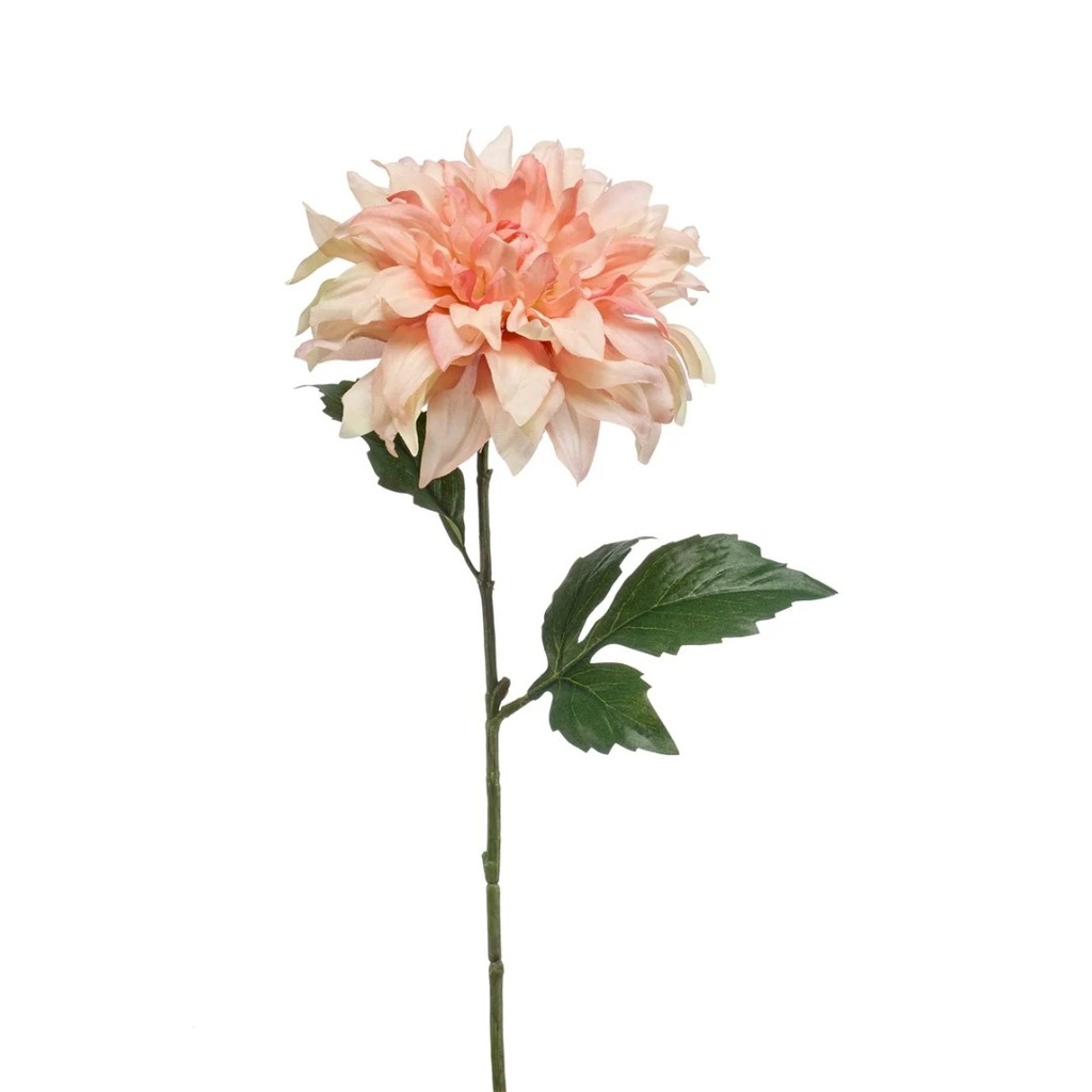 Dahlia artificial spray peach 60cm