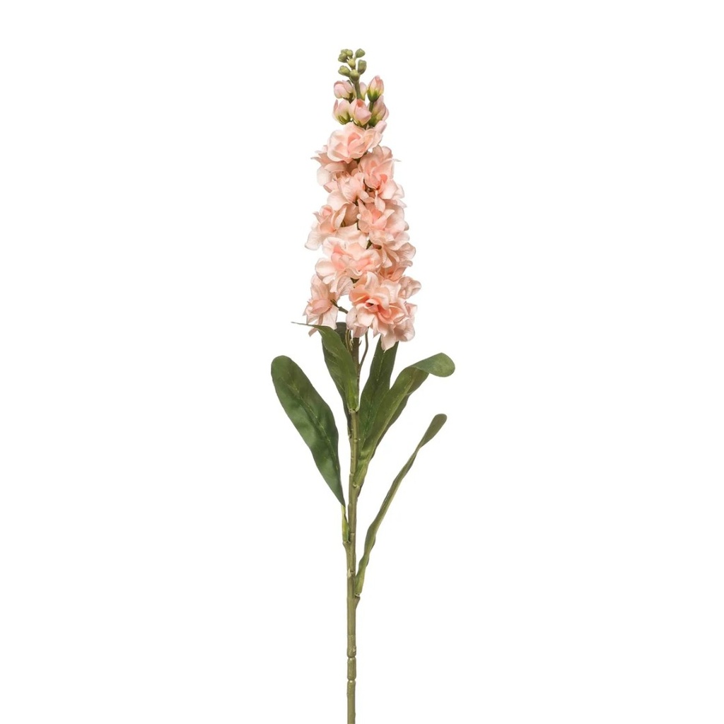 Matthiola artificial spray peach 80cm