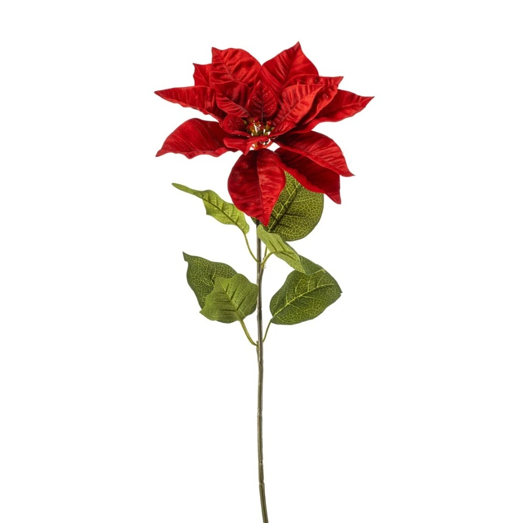 Poinsettia spray artificial red 65cm