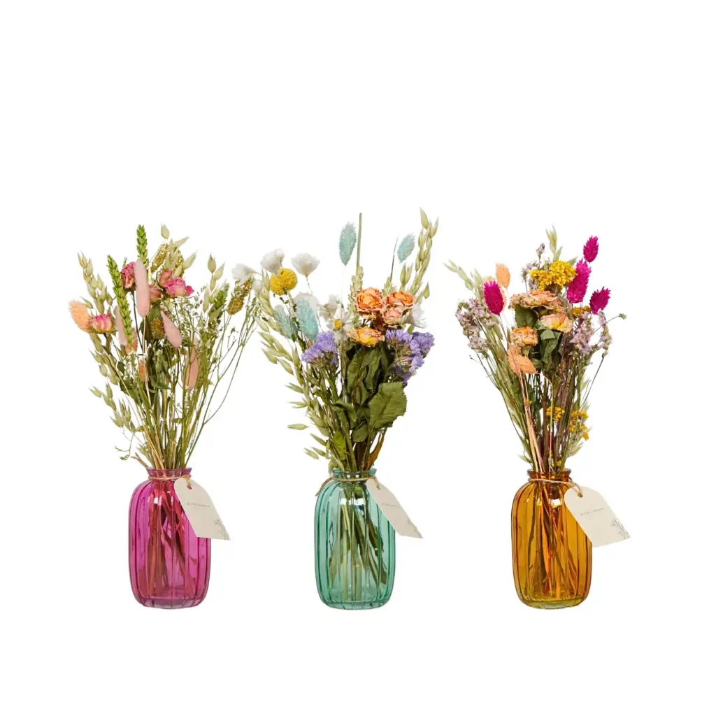 Dried Flowers in Bottle Mix - Pastel