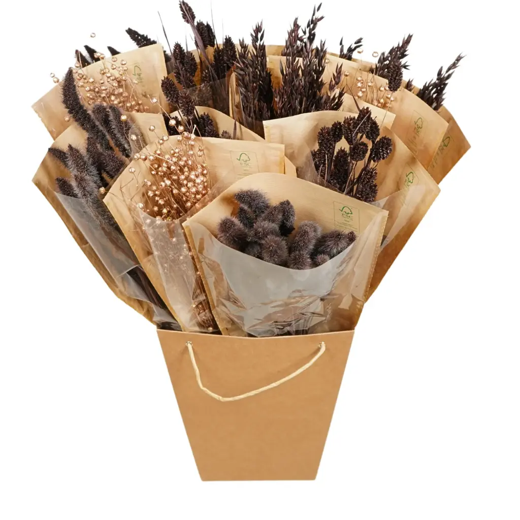 Dried Flowers Mono mix - Chocolate