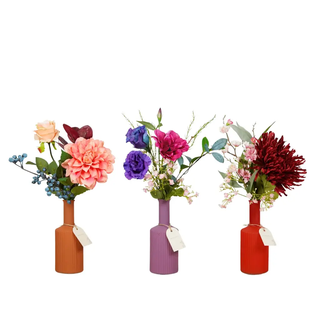 Artificial flowers in Vase - Terra