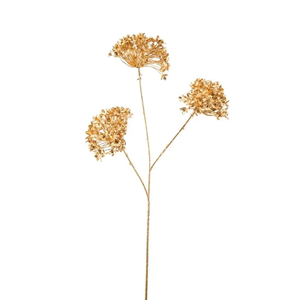 Viburnum Artificial spray x3 gold 66cm