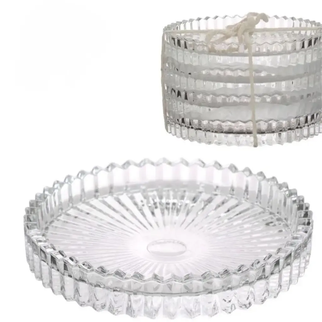 Set of 4 Glass Dishes Kate Ø10 x H6.5 cm – Clear
