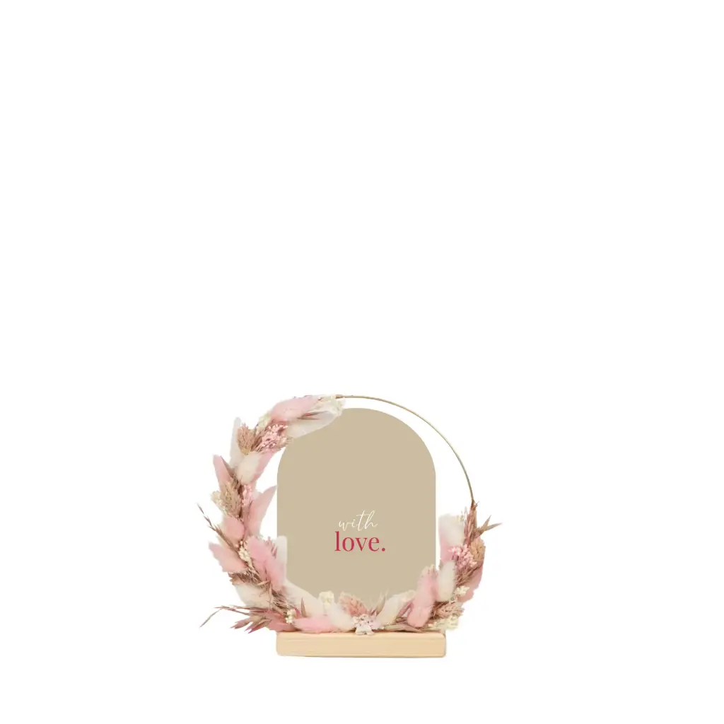 Flowerhoop round - Blush
