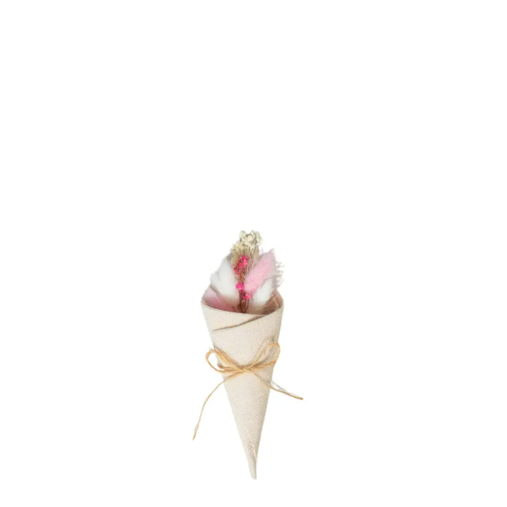 Mini Cone Bouquet 15cm - Blush