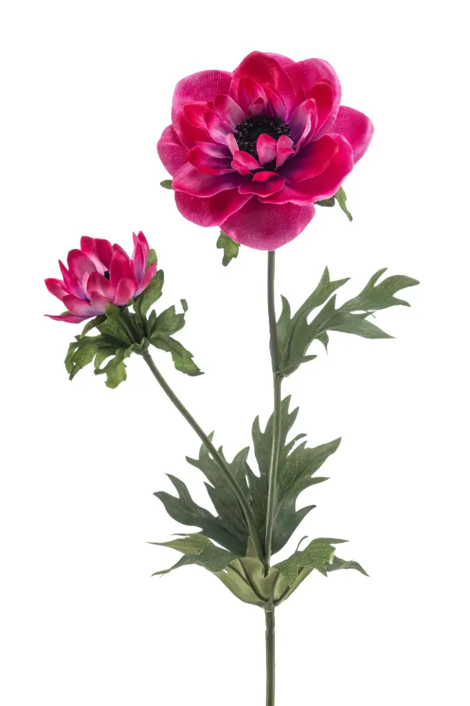 Anemone Artificial spray fuchsia 54cm