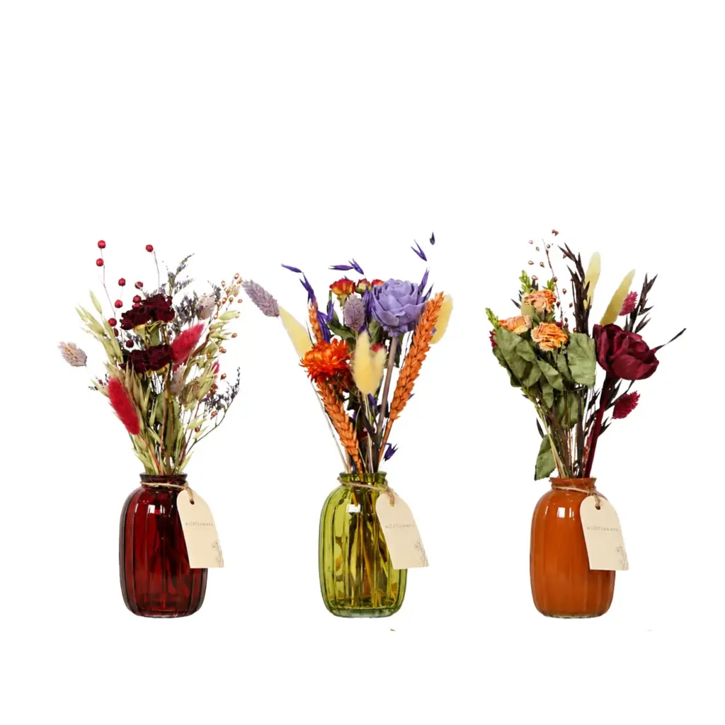 Dried Flowers in Bottle - Autumn