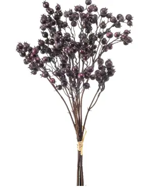 Berry Artificial bundle x3 purple 60cm 