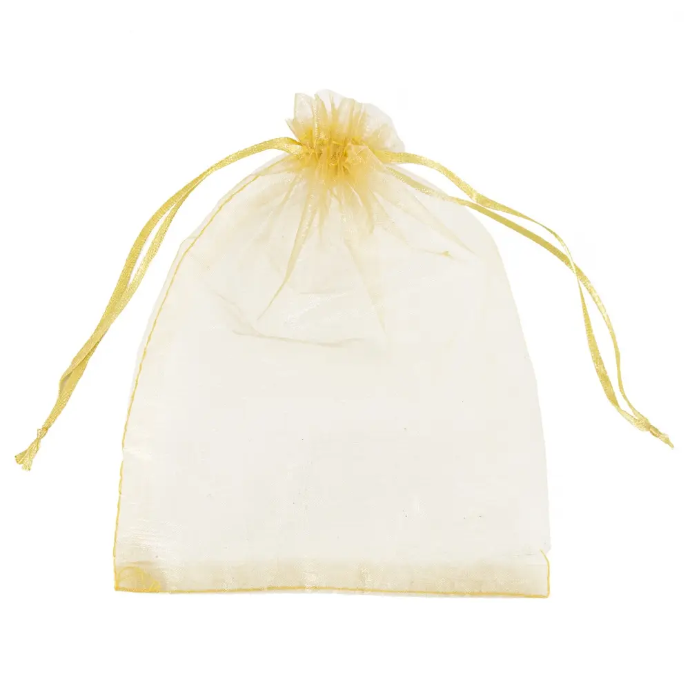 Gold Organza Bag 10x15