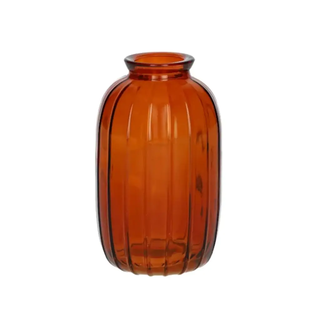 Glass Bottle Carmen – Transparent Brown/Terra Medium