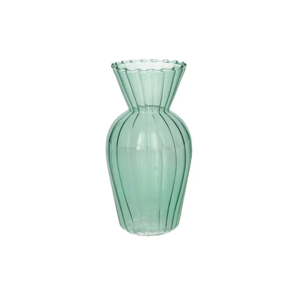 VASE SWIRL HEMLOCK (GREEN) 7,4x14 cm