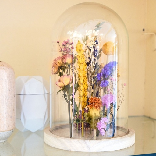 [BJ70-M] Dried Flower - Bell Jar - Multi