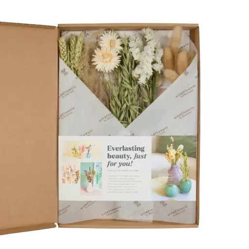 [FLB50-N] Flowers in gift box - Natural