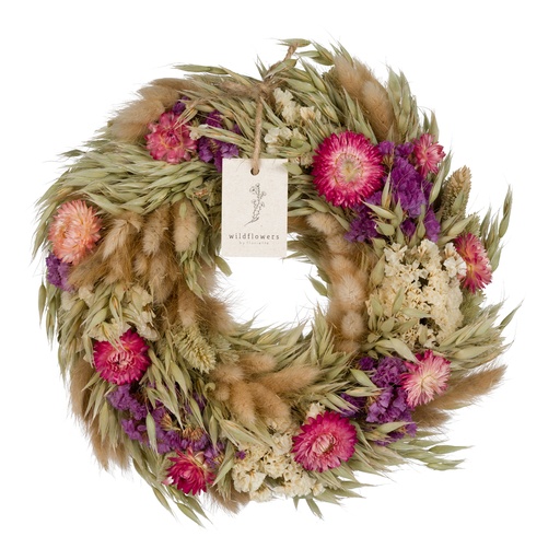 [WRH70-P] Wreath Deco 30cm - Pink