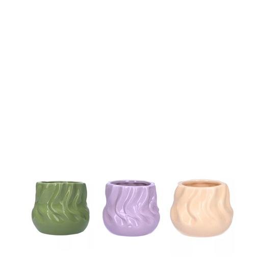 [PP1017] POTS ONLY - Twister pot 8cm mix