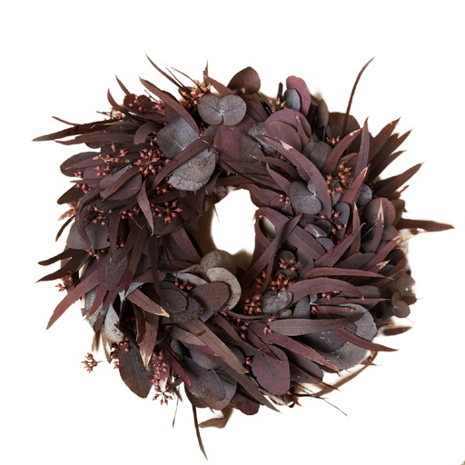 Wreath Eucalyptus Bordeaux